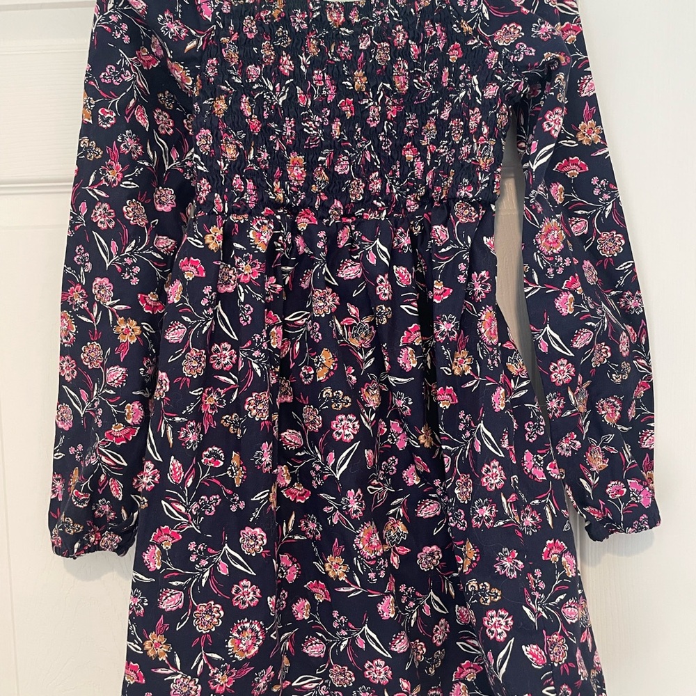 GAP Floral Kids Dress - Pink and Navy